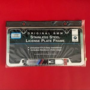 BMW M3 License Plate Frame, NWT